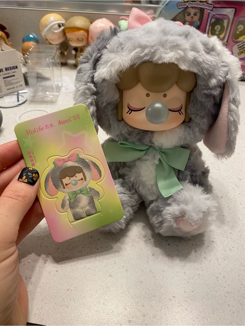 Rolife Nanci Shining Bunny Plush Doll - Pastel Rainbow